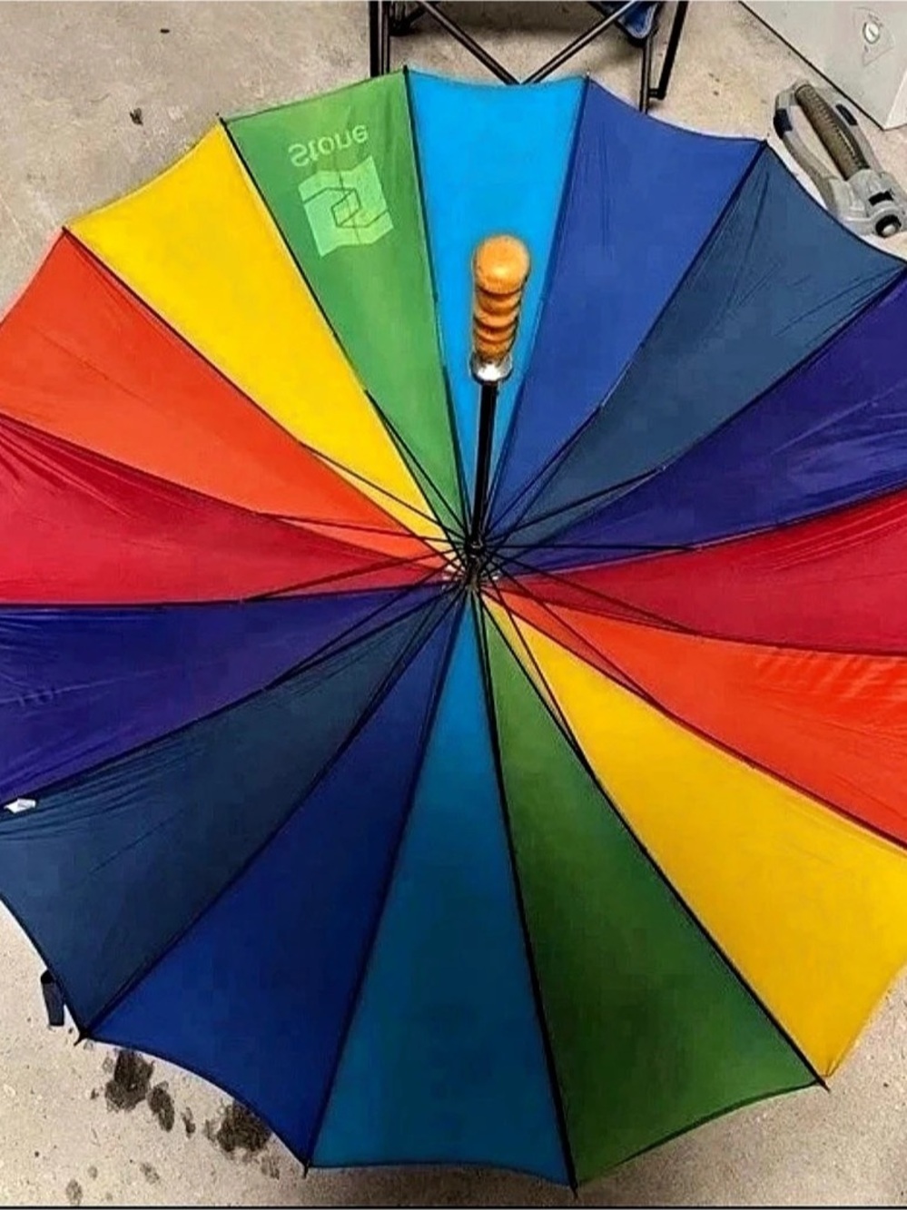 Multicolor Color Block Umbrella